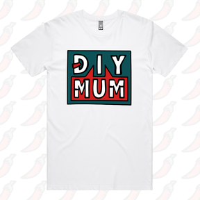 S / White / Large Front Design DIY Mum 🔨 – Men's T Shirt