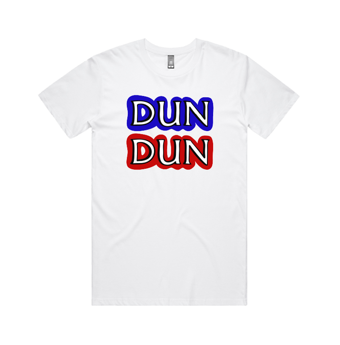 S / White / Large Front Design Dun Dun 🚔 - Men's T Shirt