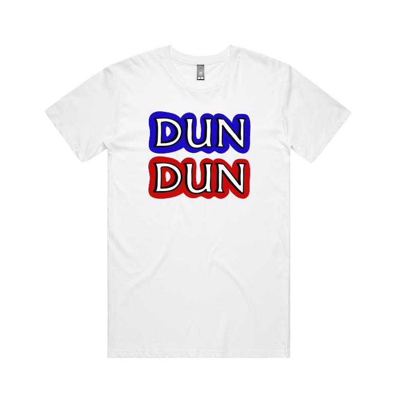 S / White / Large Front Design Dun Dun 🚔 - Men's T Shirt