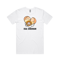 S / White / Large Front Design Egg Sheeran 🥚 - Men's T Shirt