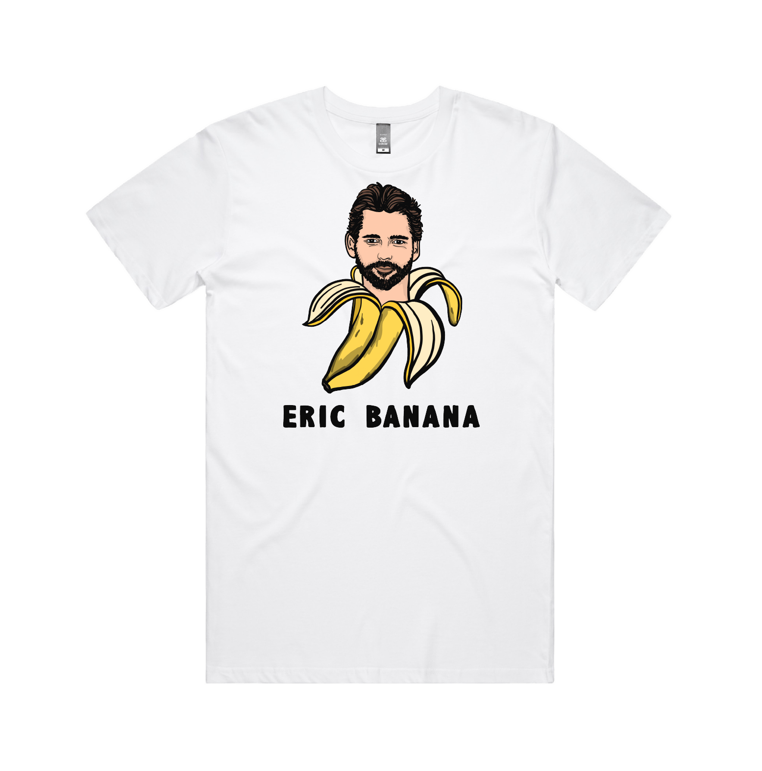 S / White / Large Front Design Eric Banana 🍌 - Men's T Shirt