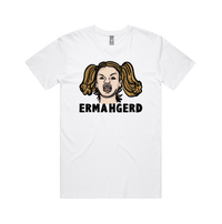 S / White / Large Front Design Ermahgerd! 🤓 - Men's T Shirt