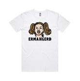 S / White / Large Front Design Ermahgerd! 🤓 - Men's T Shirt