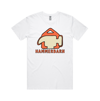 S / White / Large Front Design Hammerbarn 🔨 - Men's T Shirt