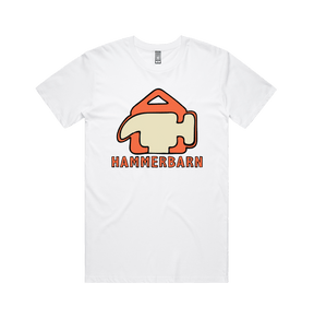 S / White / Large Front Design Hammerbarn 🔨 - Men's T Shirt