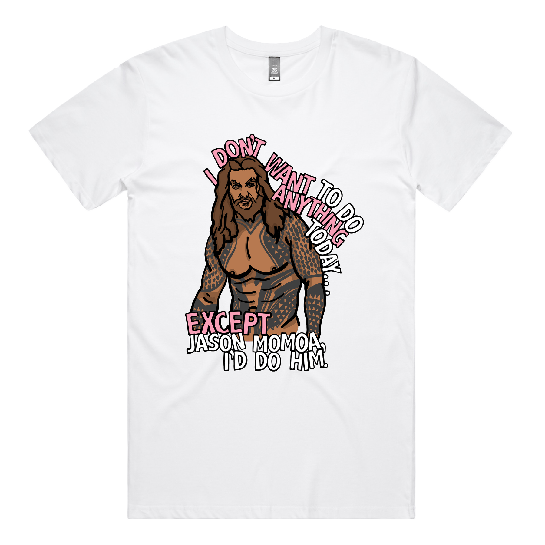 S / White / Large Front Design I'd Do Jason Momoa 🐟 - Men's T Shirt