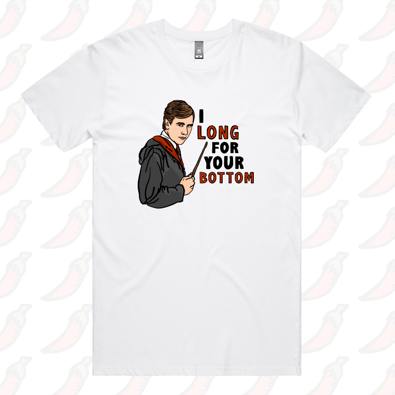 S / White / Large Front Design I Long for your Bottom 🍑⚡ - Men's T Shirt