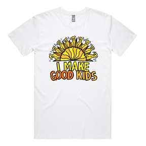 S / White / Large Front Design I Make Good Kids 👩‍👧‍👦 - Men's T Shirt