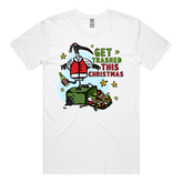 S / White / Large Front Design Ibis Christmas 🗑️🎄- Men's T Shirt