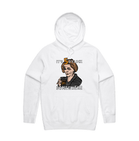 S / White / Large Front Design It's 5 o'clock Somewhere ⌚ - Unisex Hoodie