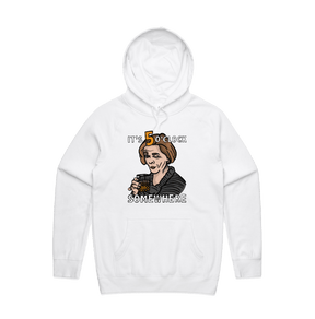 S / White / Large Front Design It's 5 o'clock Somewhere ⌚ - Unisex Hoodie