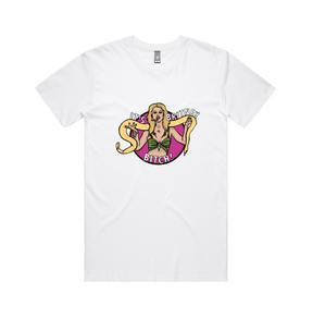 S / White / Large Front Design It's Britney 🐍 - Men's T Shirt