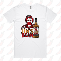 S / White / Large Front Design Jim’s Beam 🥃👍 – Men's T Shirt
