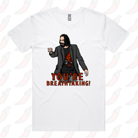 S / White / Large Front Design Keanu Breathtaking 👈 - Men's T Shirt
