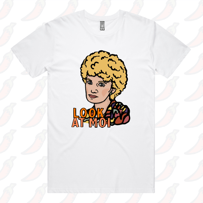 S / White / Large Front Design Look At Moi 👁️👁️ - Men's T Shirt