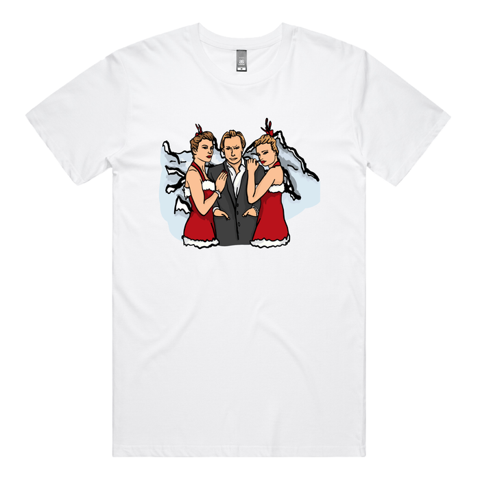 S / White / Large Front Design Love Actually 💖 - Men's T Shirt