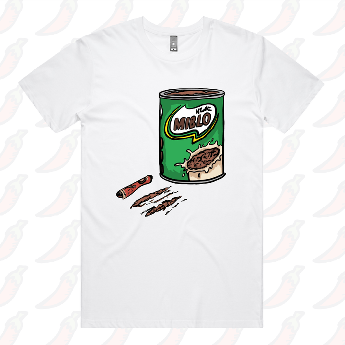 S / White / Large Front Design MIBLO 🥛 - Men's T Shirt