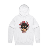 S / White / Large Front Design Momager 🕶️ - Unisex Hoodie