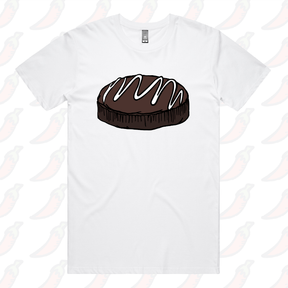 S / White / Large Front Design Mud Cake 🎂 - Men's T Shirt