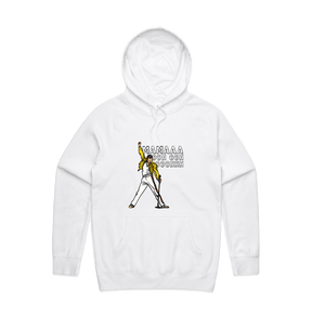 S / White / Large Front Design Mummaaaaa 🎙️ - Unisex Hoodie