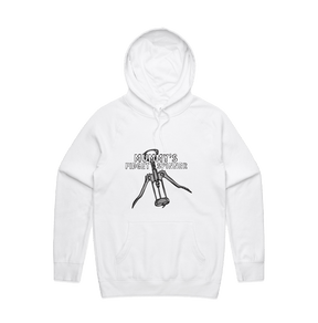 S / White / Large Front Design Mummy's Fidget Spinner 🍷 - Unisex Hoodie