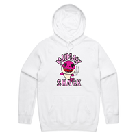 S / White / Large Front Design Mummy Shark 🦈 - Unisex Hoodie