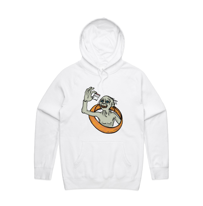 S / White / Large Front Design My Precious 👃🏻 - Unisex Hoodie