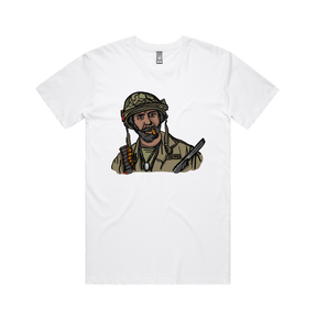 S / White / Large Front Design Never Go Full Retard 💥 - Men's T Shirt