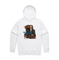 S / White / Large Front Design Oh Hi Mark 👋🏻 - Unisex Hoodie