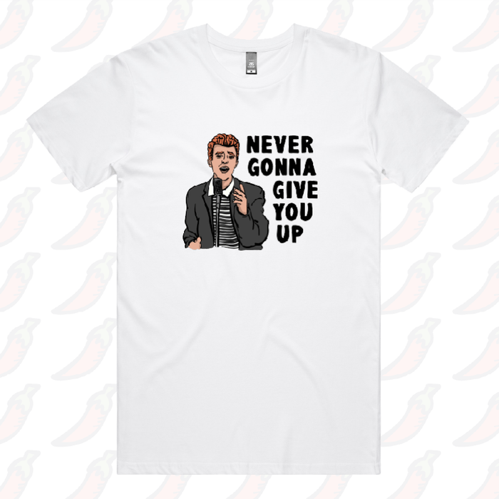 S / White / Large Front Design Rick Roll 🎵 - Men's T Shirt