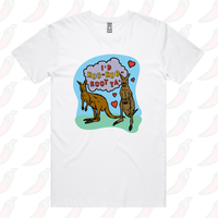 S / White / Large Front Design Roo Roo Root Ya 🦘 – Men's T Shirt
