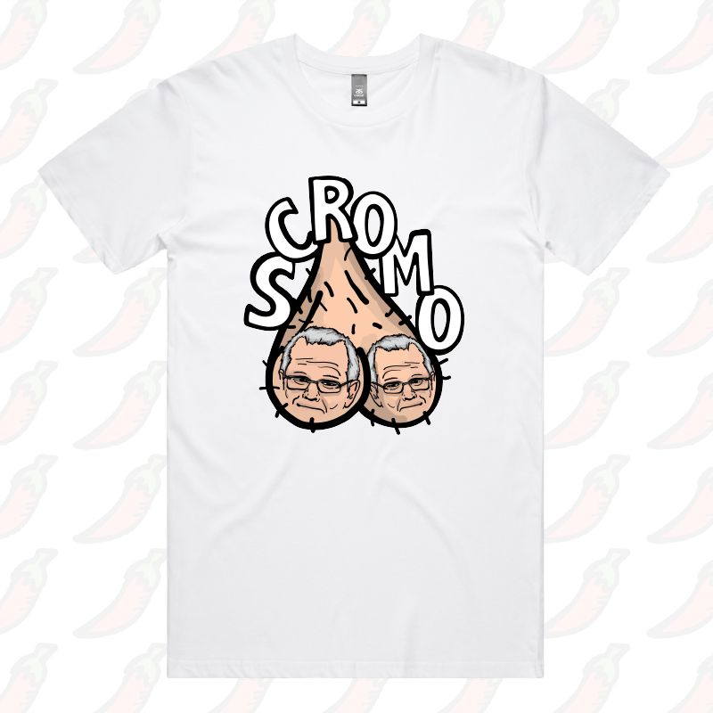 S / White / Large Front Design Scromo 🥜🥜  – Men's T Shirt