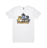 S / White / Large Front Design Stumpfest 🪓 - Men's T Shirt