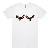 S / White / Large Front Design Tinsel Tits 🍈🍈🎄 - Men's T Shirt
