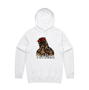 S / White / Large Front Design Tupacca ✊🏾 - Unisex Hoodie