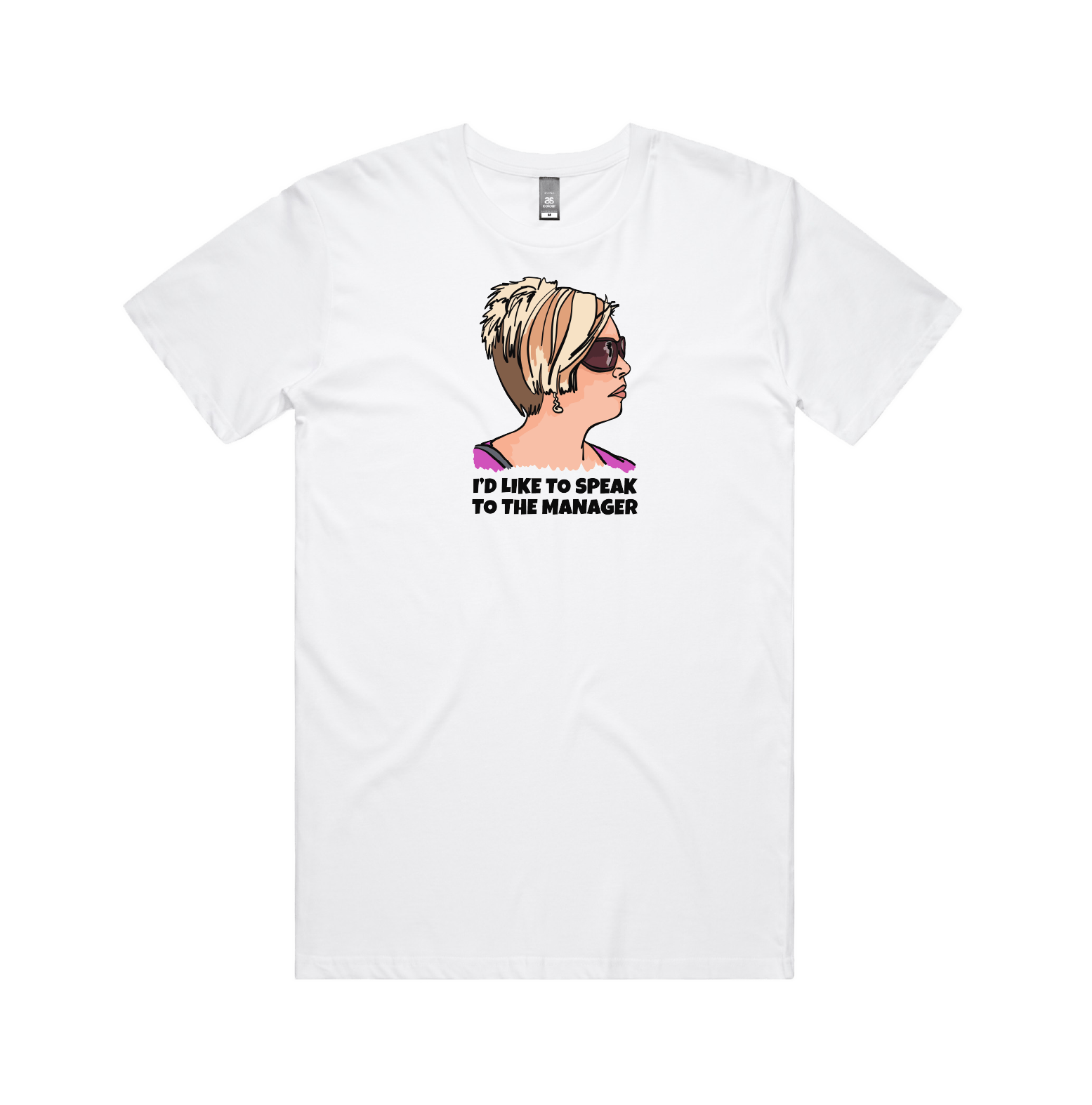 S / White / Large Front Design Unleash the Karen 😤 - Men's T Shirt