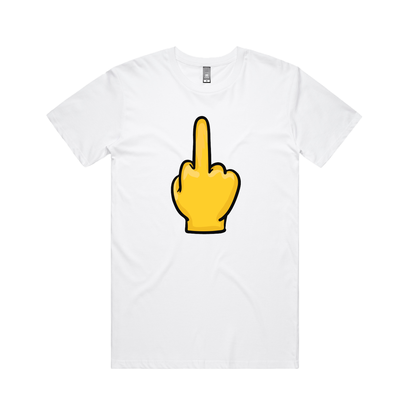 S / White / Large Front Design Up Yours 🖕 - Men's T Shirt