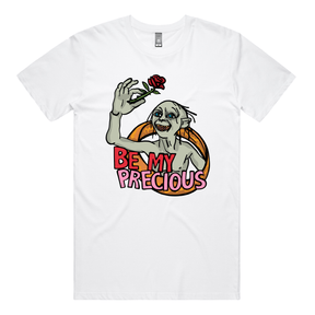 S / White / Large Front Design Valentines Precious 🌹 – Men's T Shirt