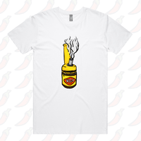 S / White / Large Front Design Vegoblaze 🌬️ - Men's T Shirt