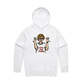 S / White / Large Front Design Vote for Pedro 👓 - Unisex Hoodie