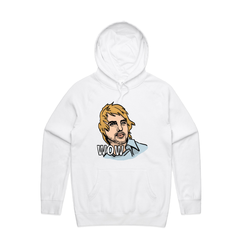 S / White / Large Front Design Wow 😲 - Unisex Hoodie