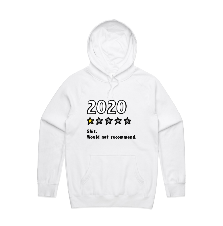 S / White / Large Front Print 2020 Review ⭐ - Unisex Hoodie
