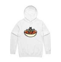 S / White / Large Front Print Bat Soup 🦇 - Unisex Hoodie