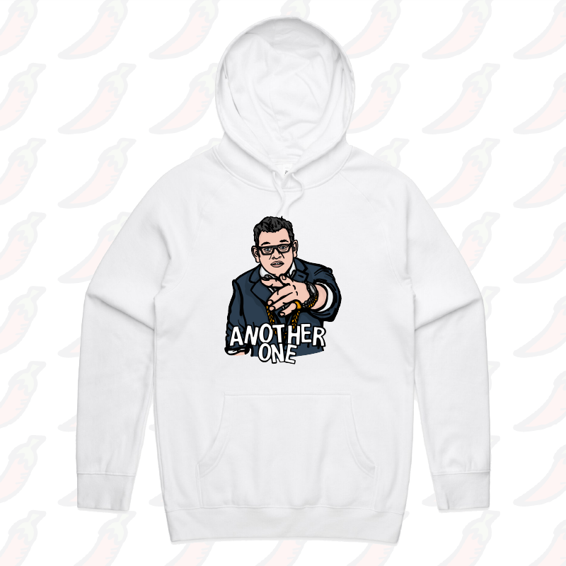 S / White / Large Front Print Dan Andrews "Another One" 🔒 - Unisex Hoodie