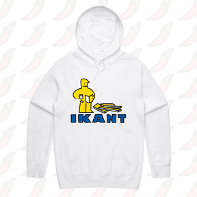 S / White / Large Front Print IKant 🪛 – Unisex Hoodie