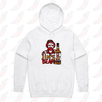 S / White / Large Front Print Jim’s Beam 🥃👍 – Unisex Hoodie