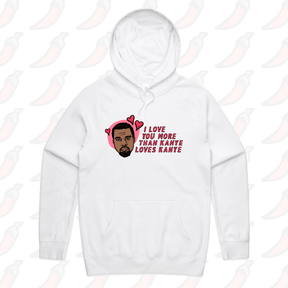 S / White / Large Front Print Kanye Love 🙌🏿 - Unisex Hoodie