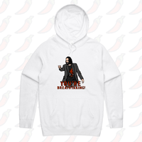 S / White / Large Front Print Keanu Breathtaking 👈 - Unisex Hoodie
