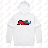 S / White / Large Front Print Klut 🛍️ - Unisex Hoodie