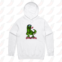 S / White / Large Front Print LICKALOTTAPUS 🦖👅- Unisex Hoodie